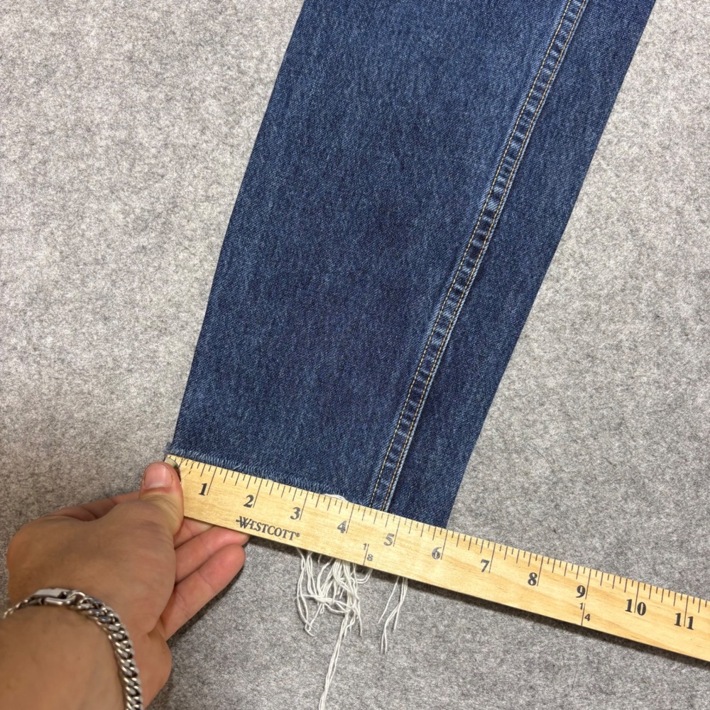 Rag & Bone New York Straight Leg Raw Hem Jeans Dark Wash Denim Size 29 - Picture 2 of 6